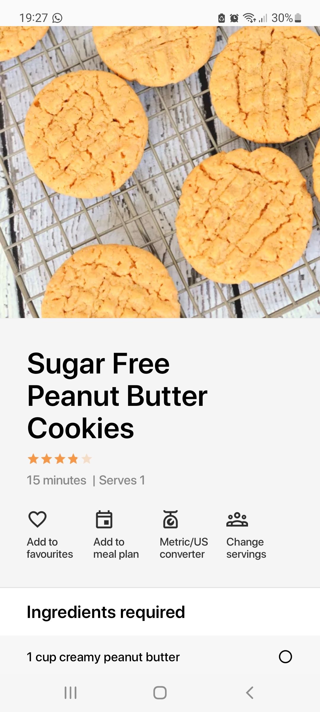Diabetic Recipes app cookies