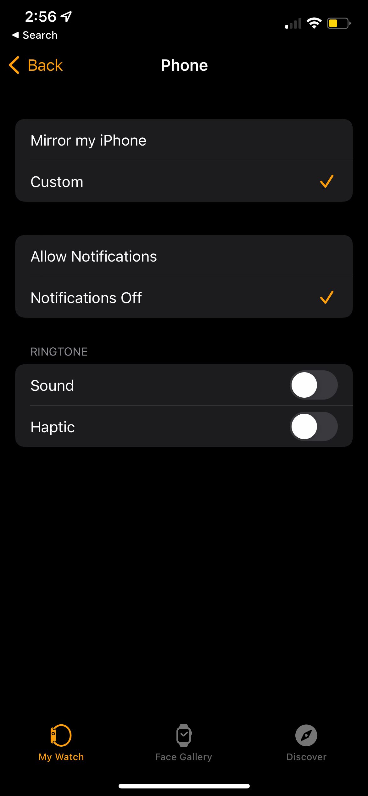 Turn Phone Notifications Off