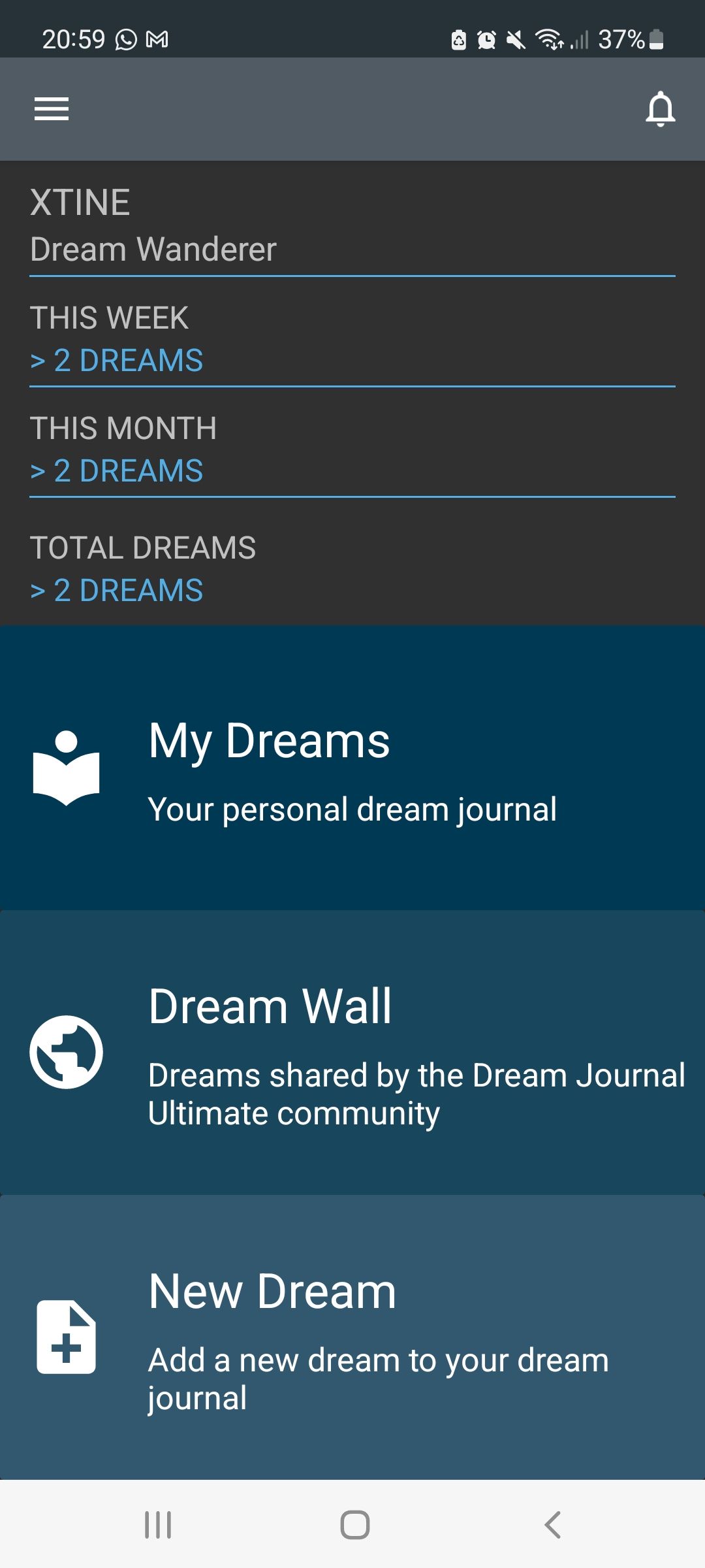 اپلیکیشن Dream Journal Ultimate