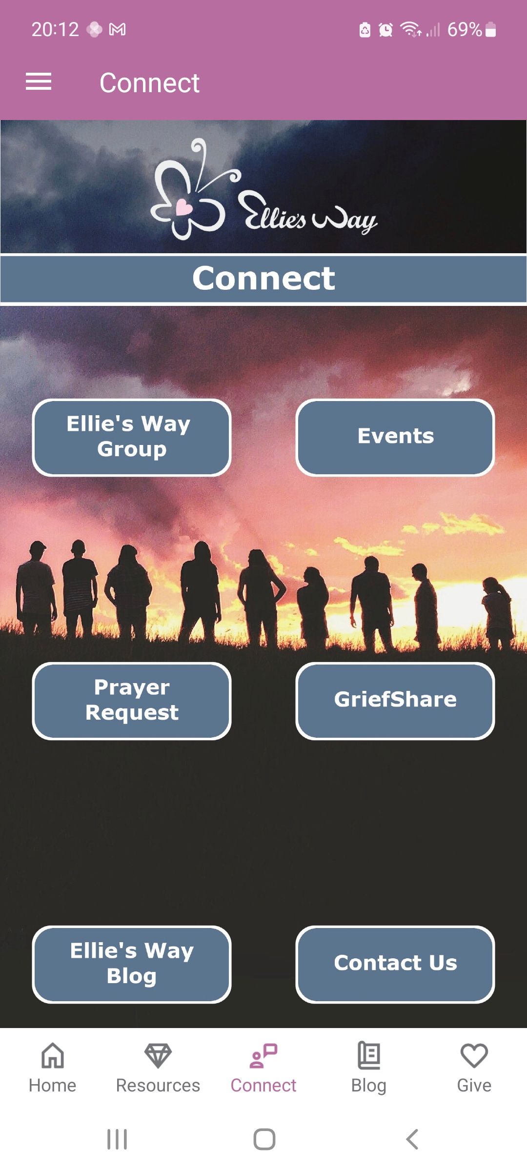 Ellies Way grieving app connect