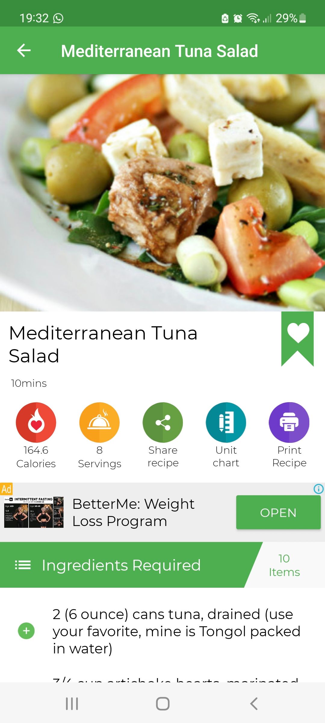Healthy Diabetic Recipes tuna salad