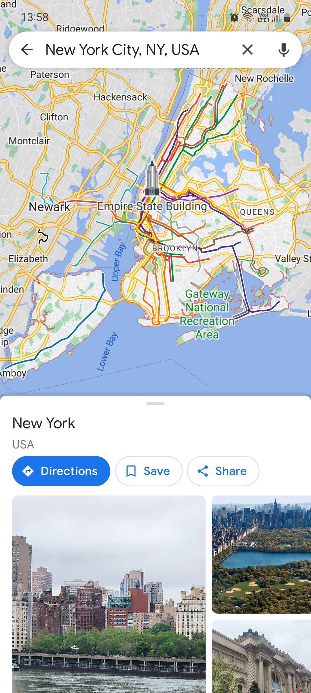 NYC on Google Maps