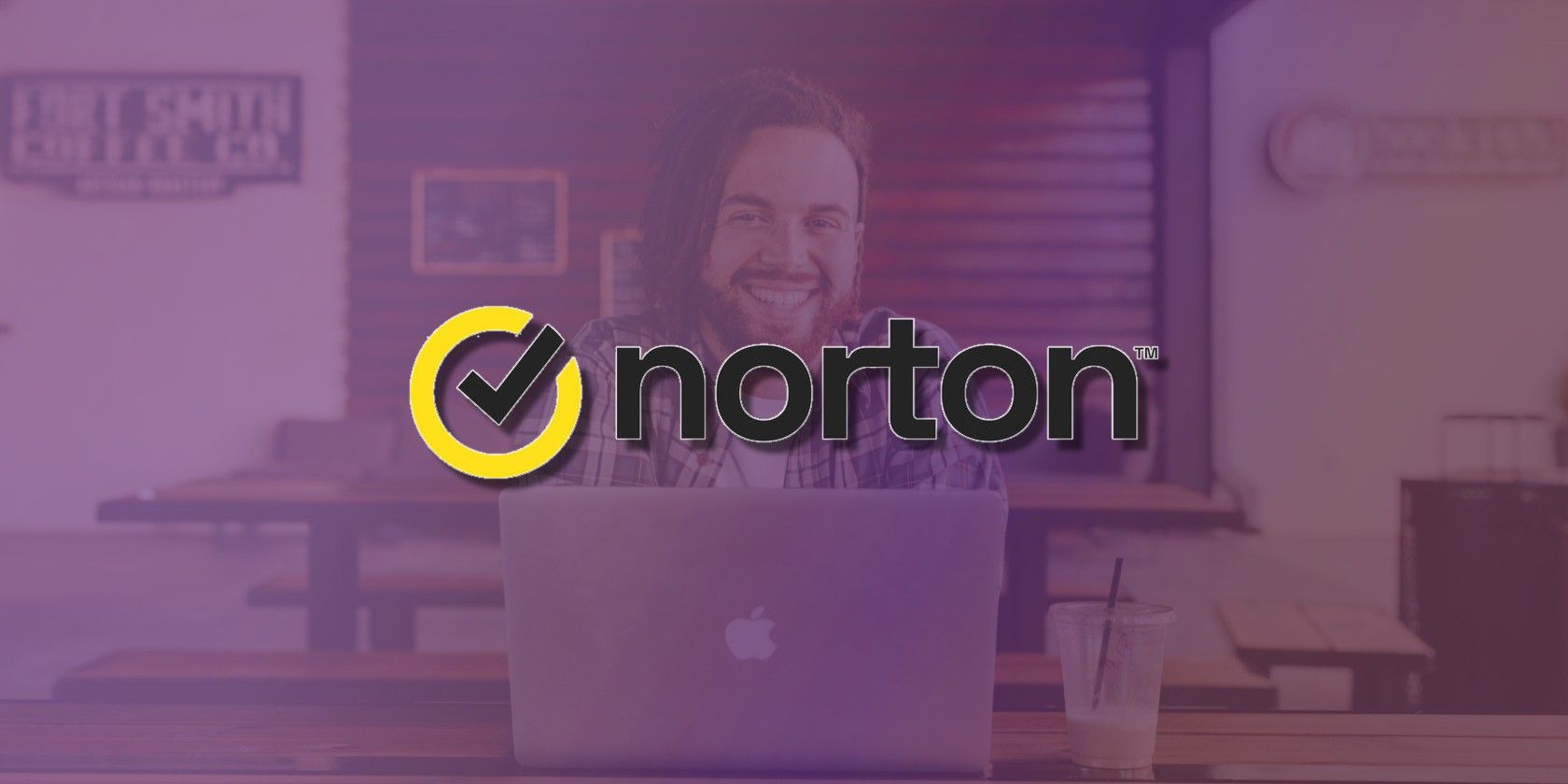 Norton logo over photo of man working on Mac Deal