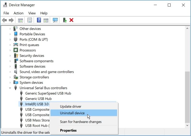 Reinstalling the USB Drivers