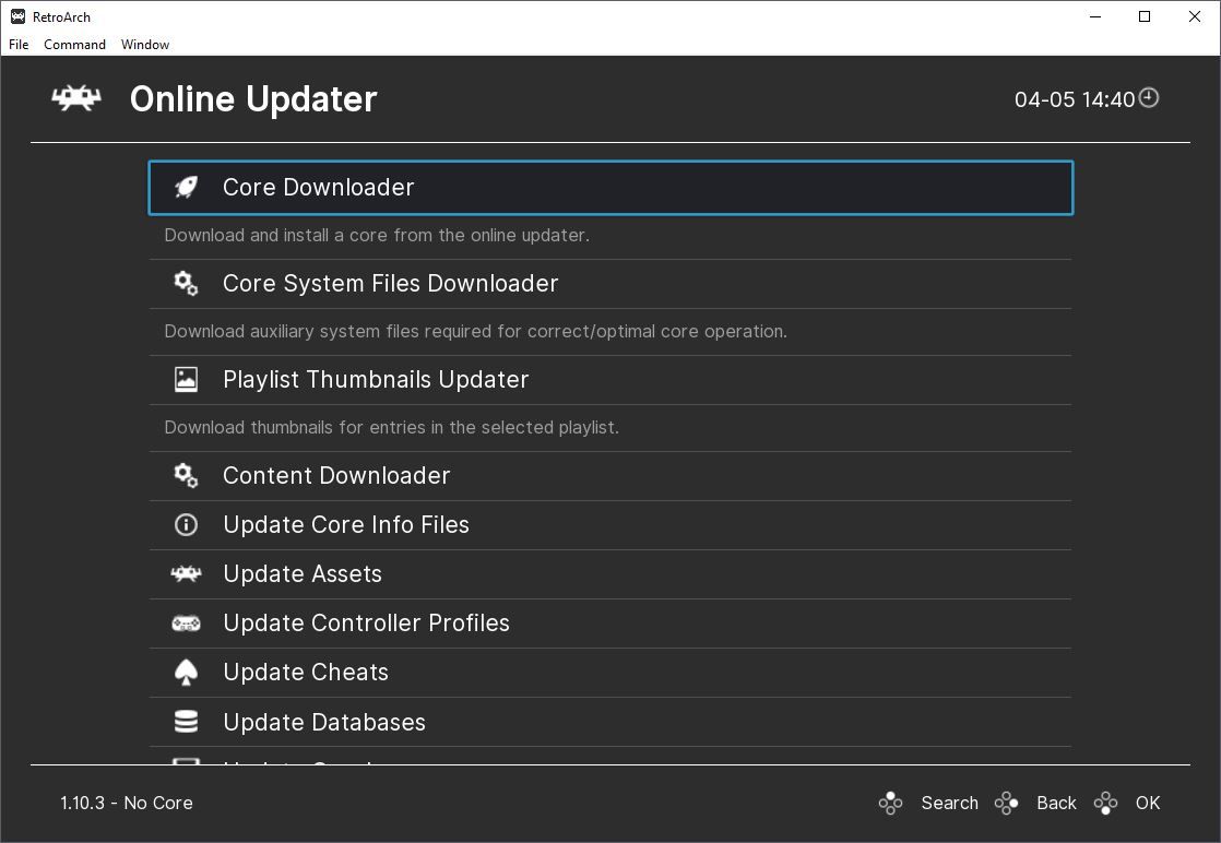 Retroarch Online Updater Core Downloader