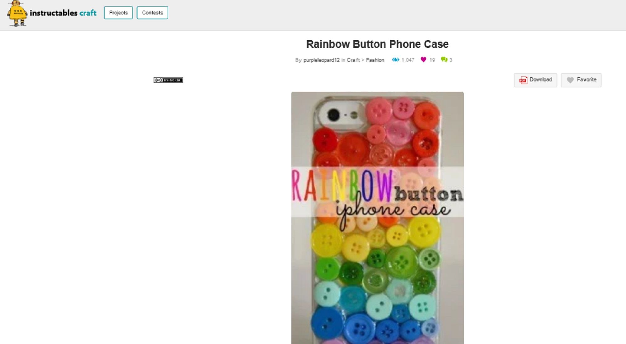 Screengrab of Rainbow Button Phone Case