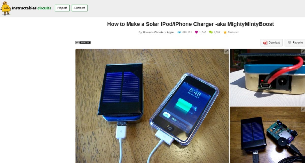 Screen grab of How to Make a Solar IPod iPhone Charger