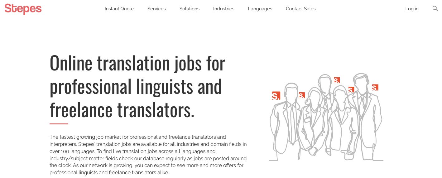 Stepes Translators Jobs Page
