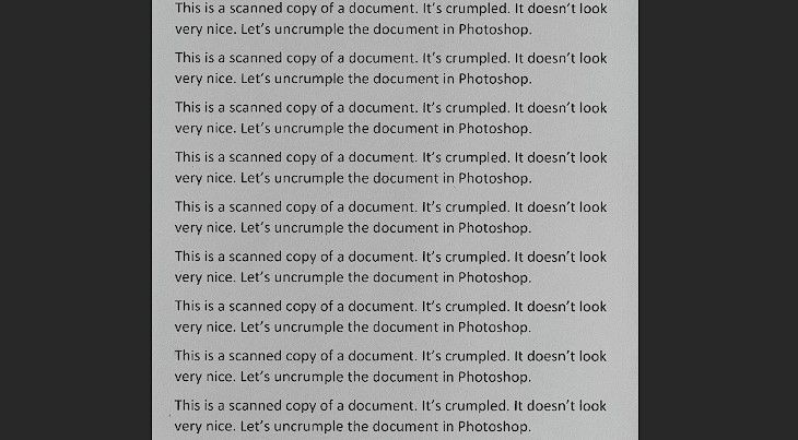 How to Uncrumple Scanned Documents in Photoshop