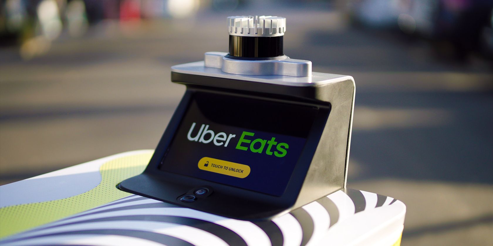 Uber Eats Screen With LIDAR