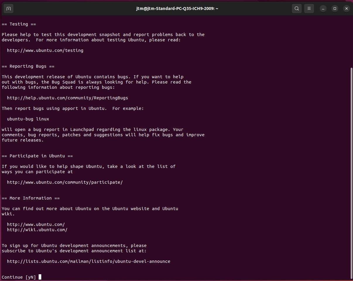 Ubuntu-beta-pre-update-info