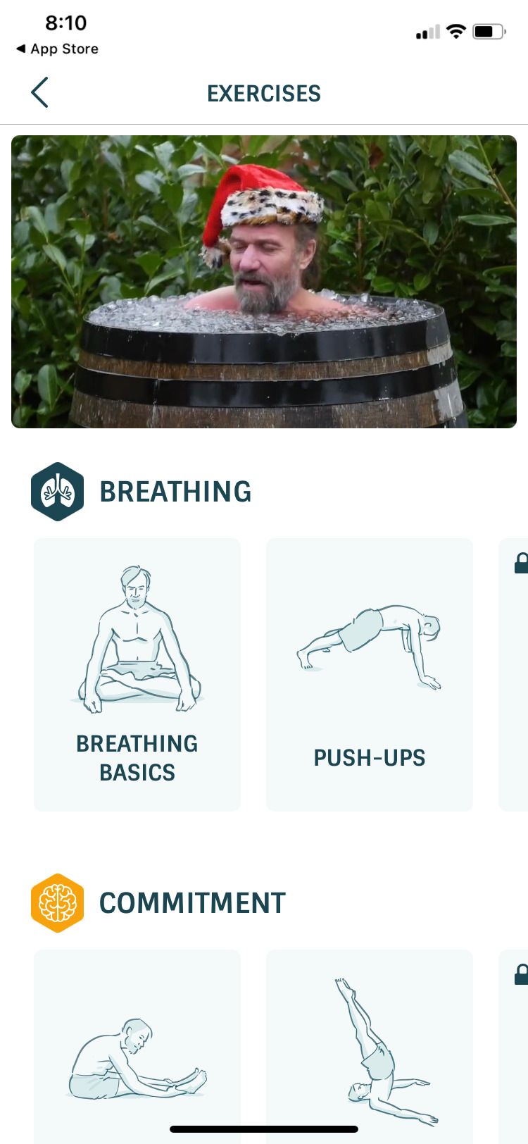Wim Hof Method breathing exercises