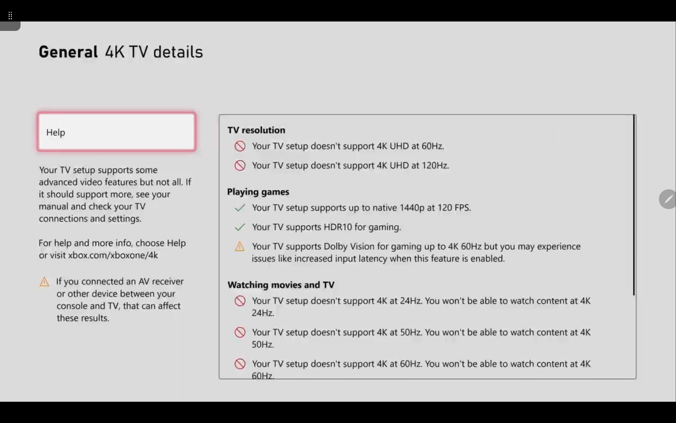 Xbox TV Details