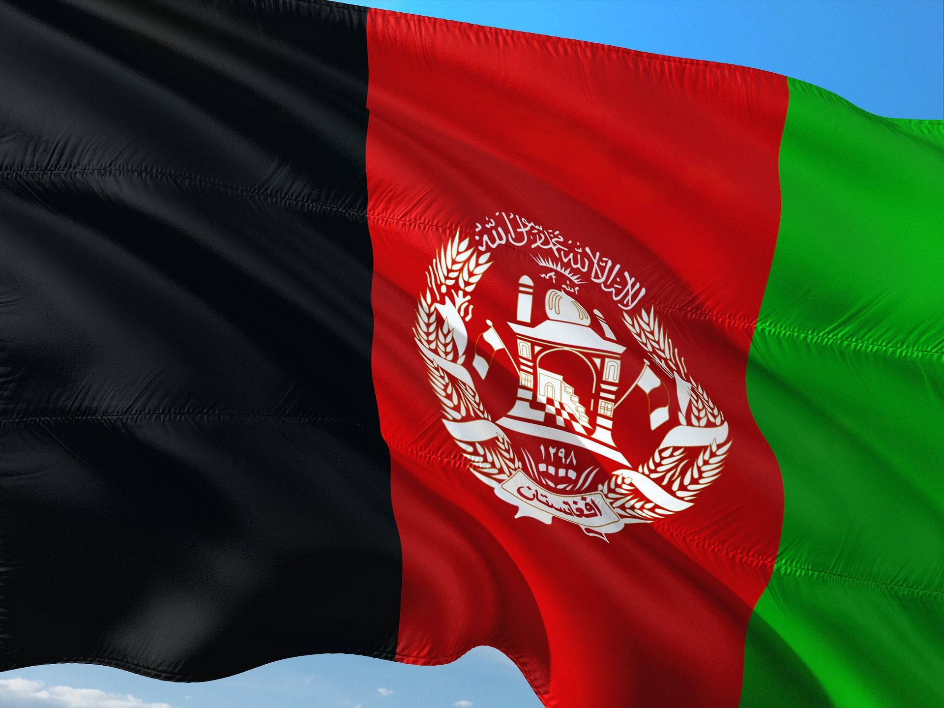 foto de la bandera de afganistán