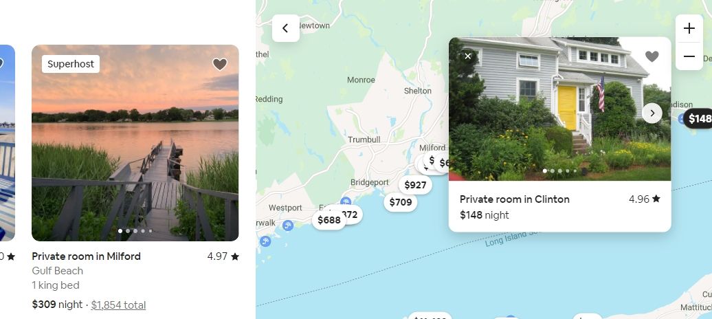airbnb map screenshot