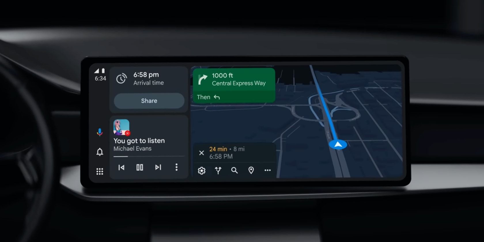 Google refreshes Android Auto with new features and a darker look