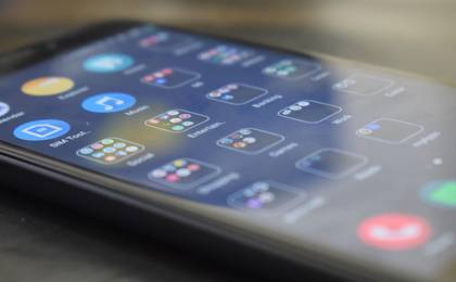 android phone with apps