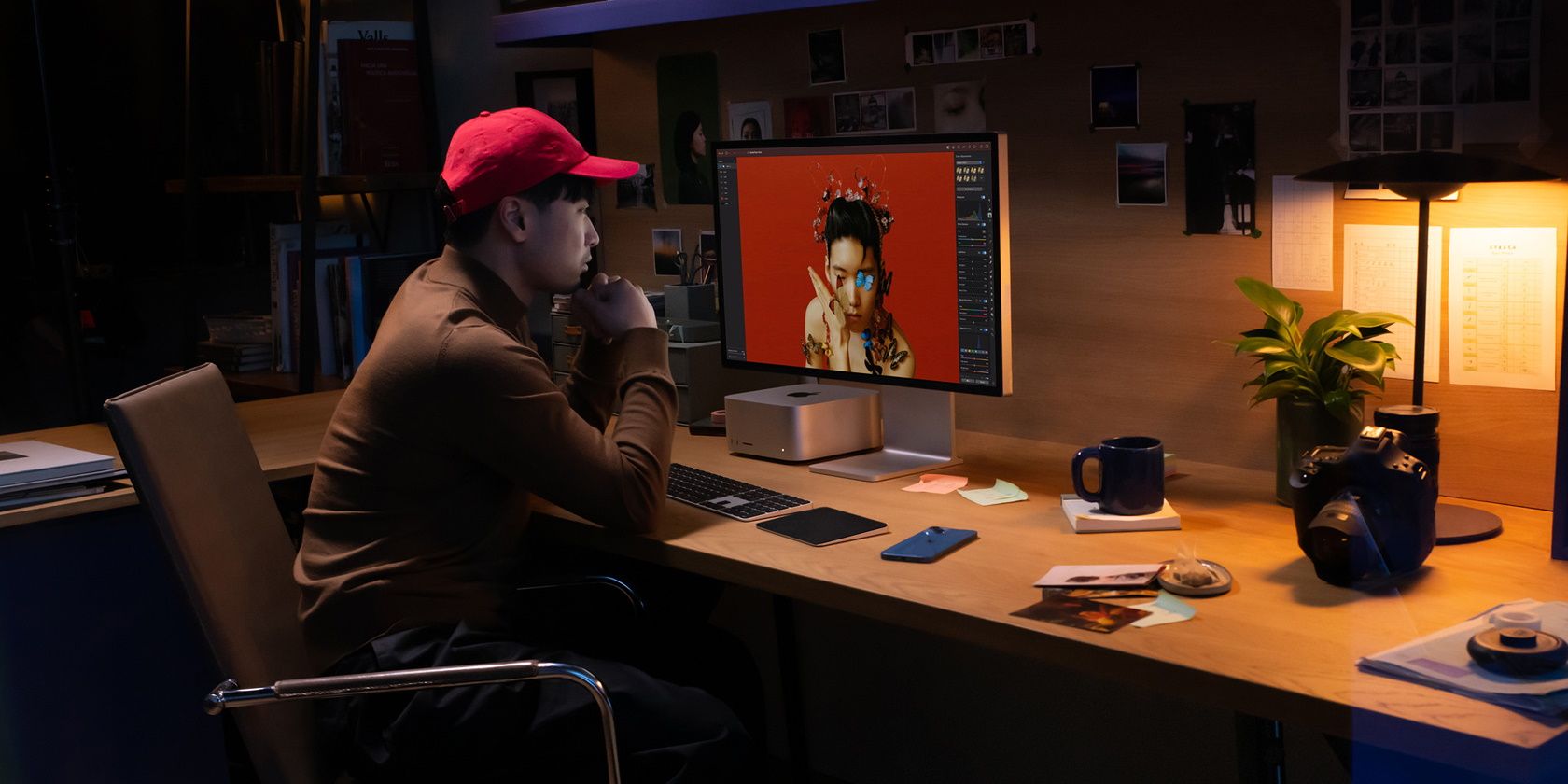 Apple Studio Display with Mac Studio on a desk