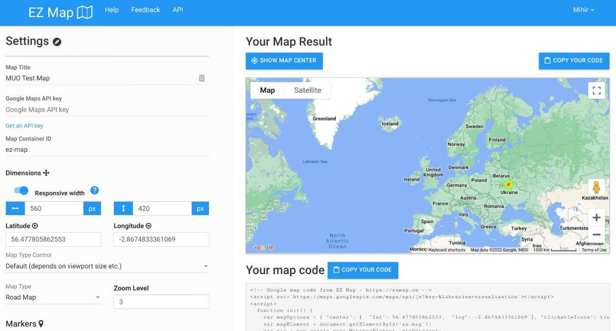 EZ Map is the easiest way to make a custom Google Map and embed it into any website