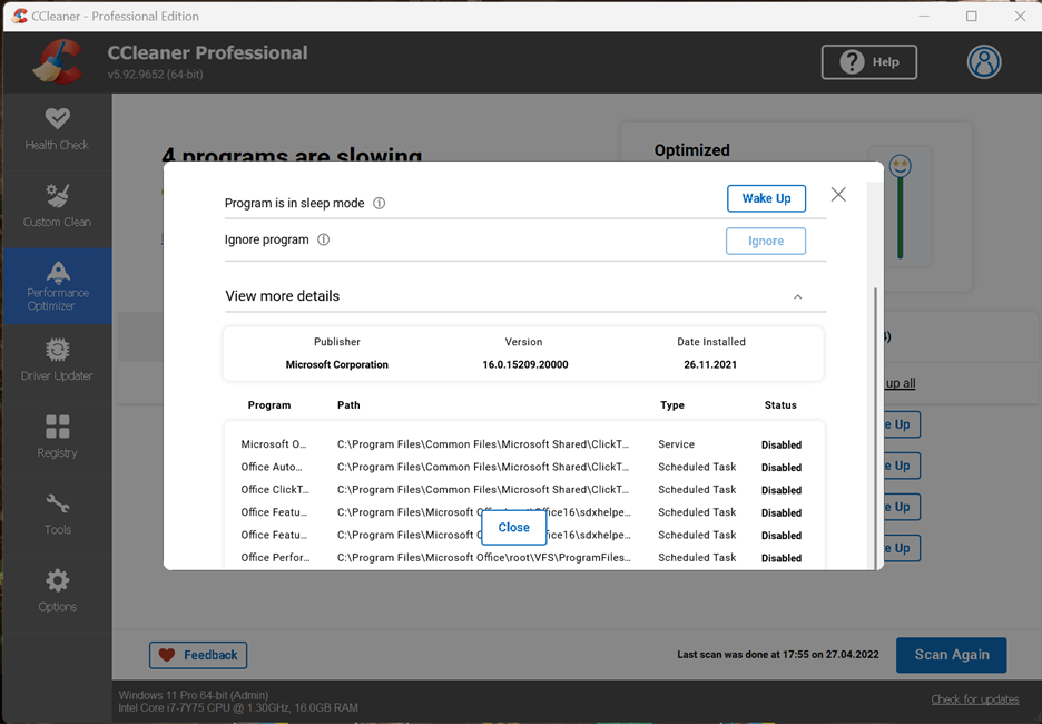 CCleaner 6 Performance Optimizer