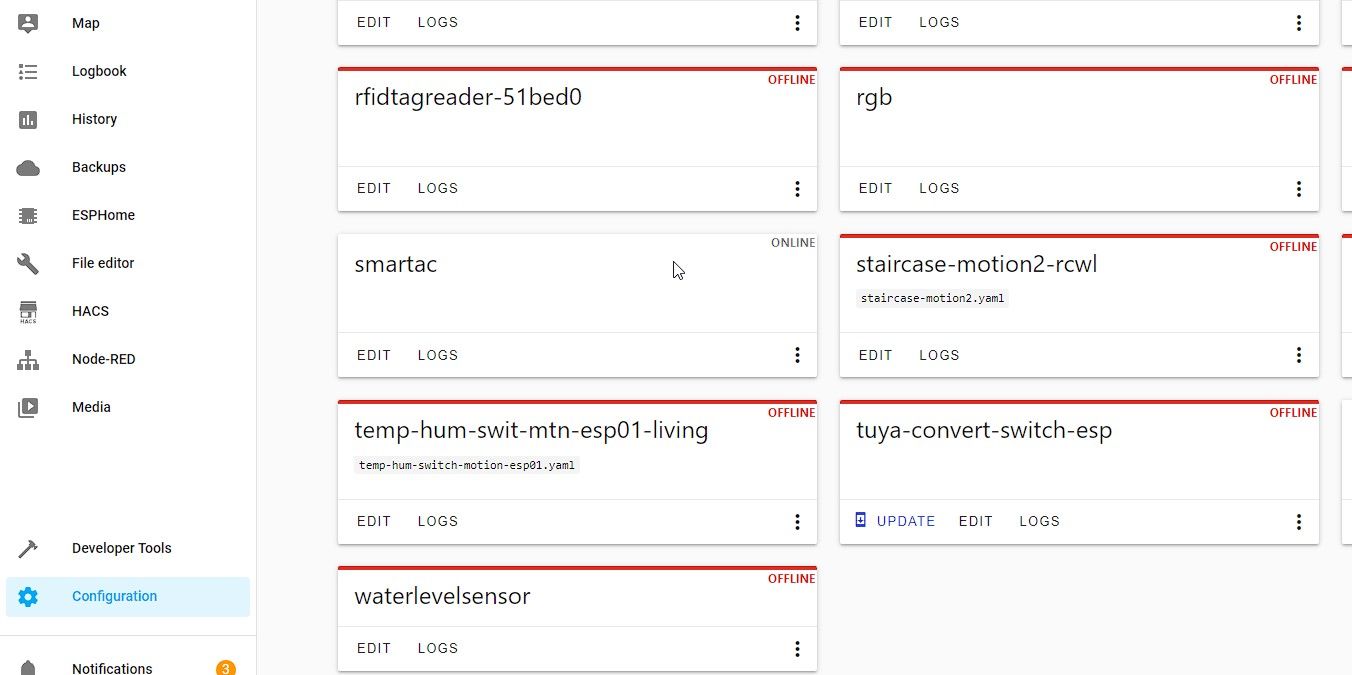 check smart ac is online if not reflash