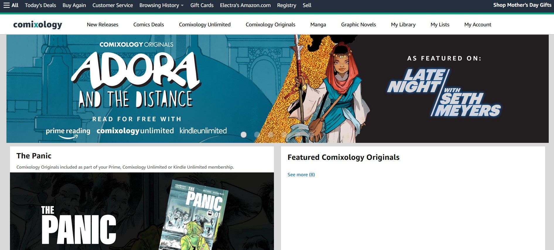 فروشگاه Comixology در آمازون