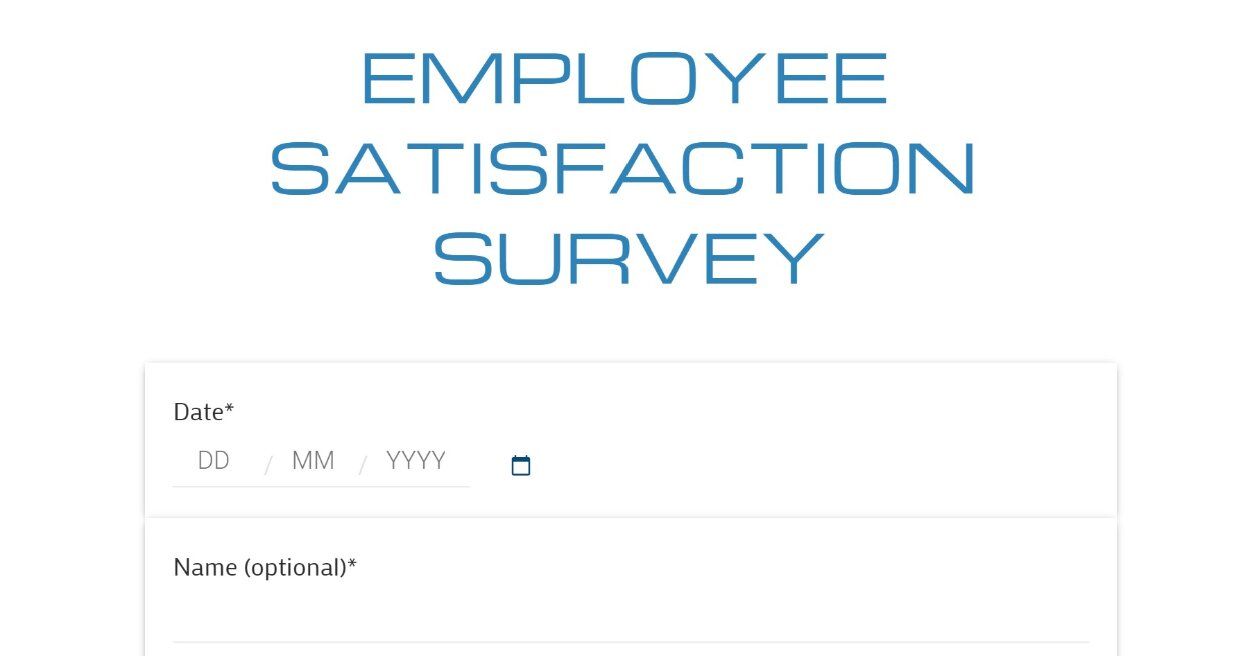 Paperform employee satisfaction survey. 