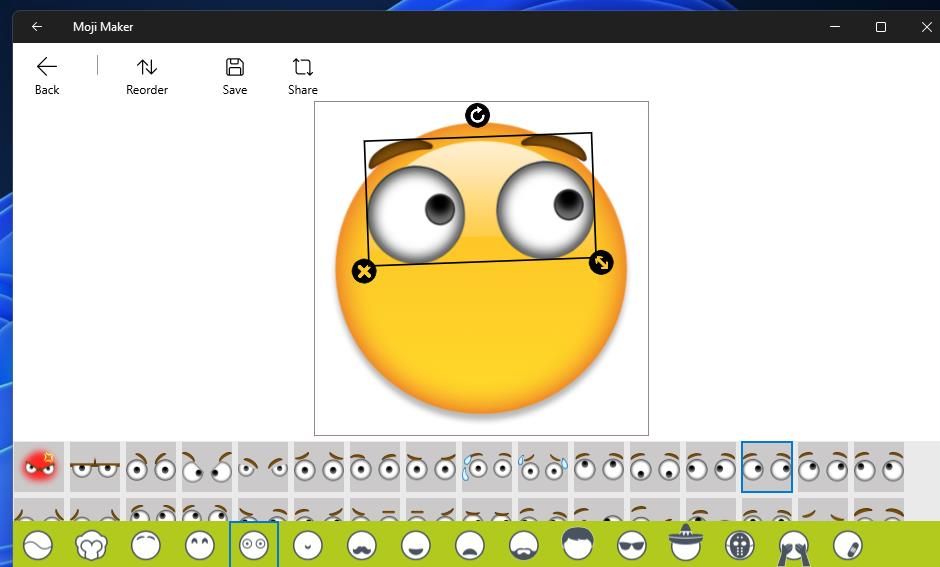 Emoji eye component