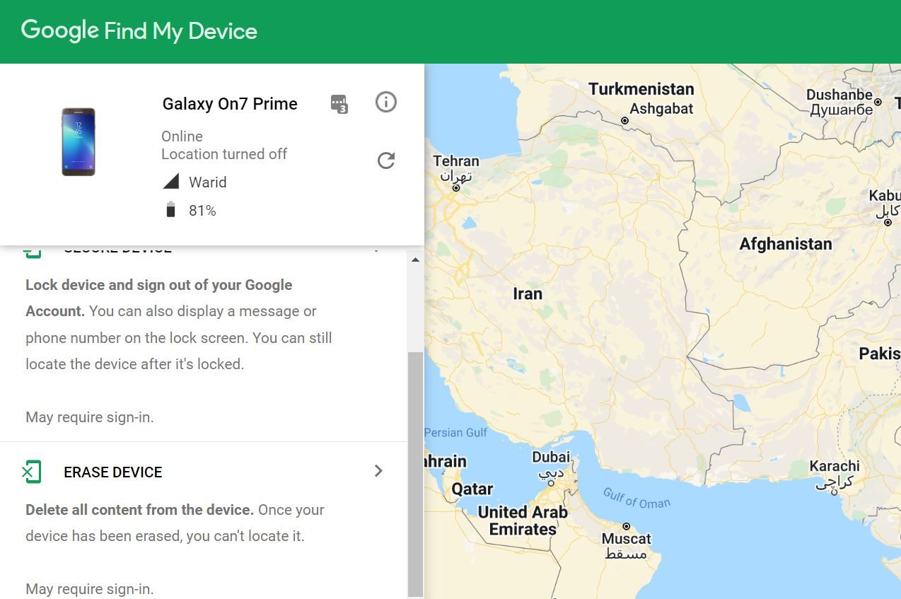 Google Find My Device