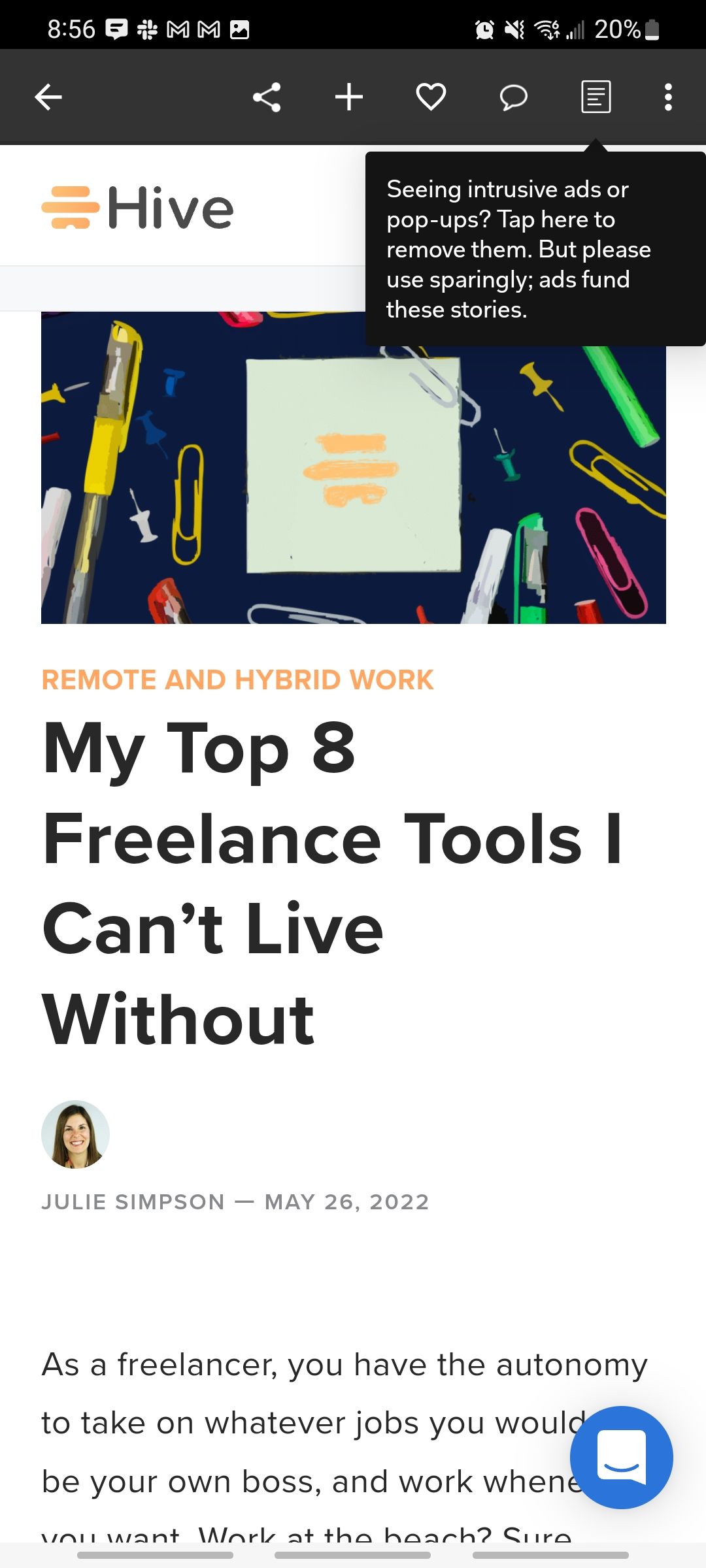 flipboard article on freelance writing