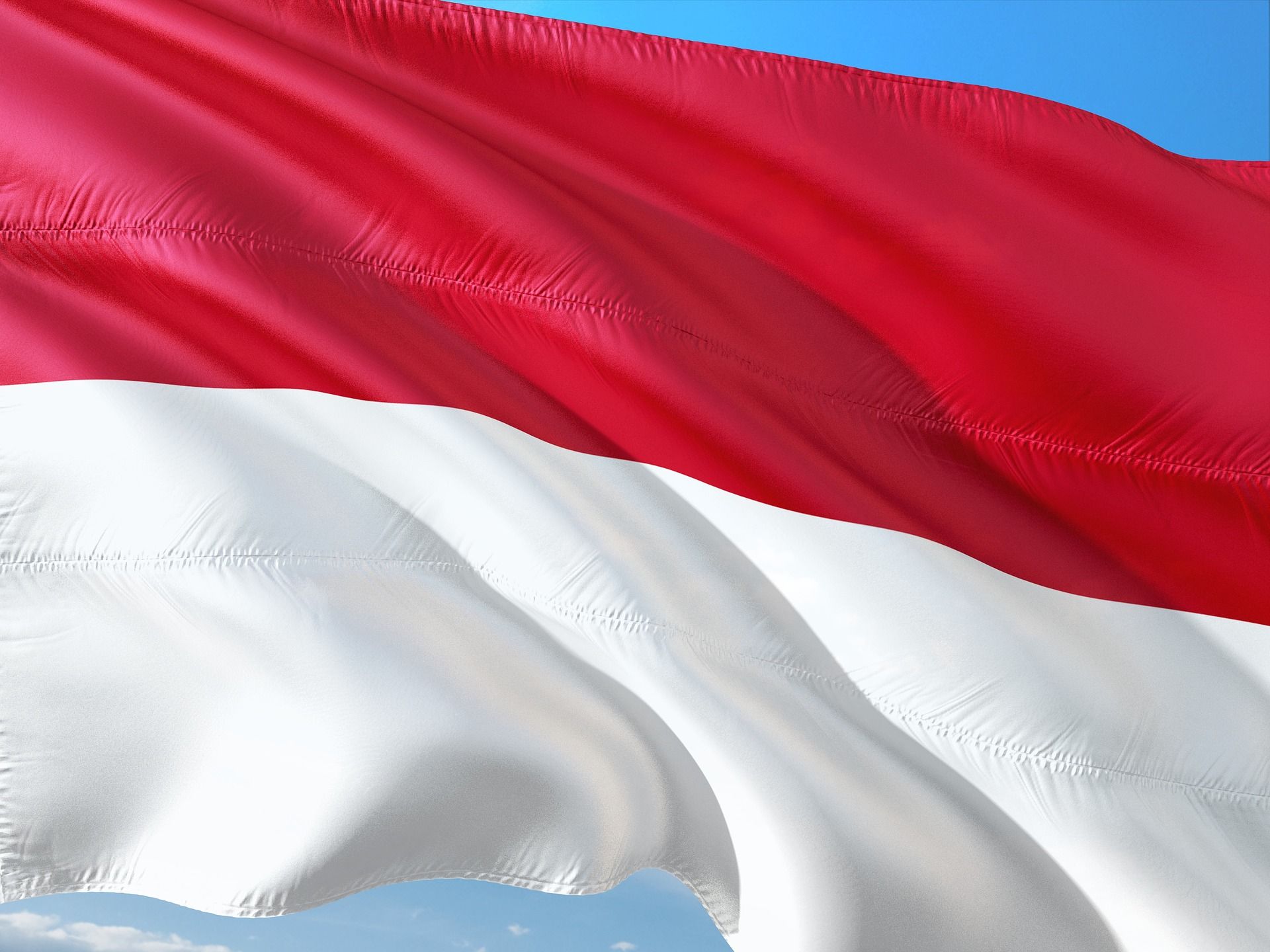 foto de la bandera de indonesia