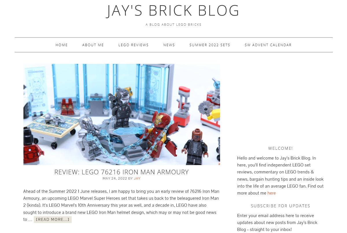 jay's brick blog