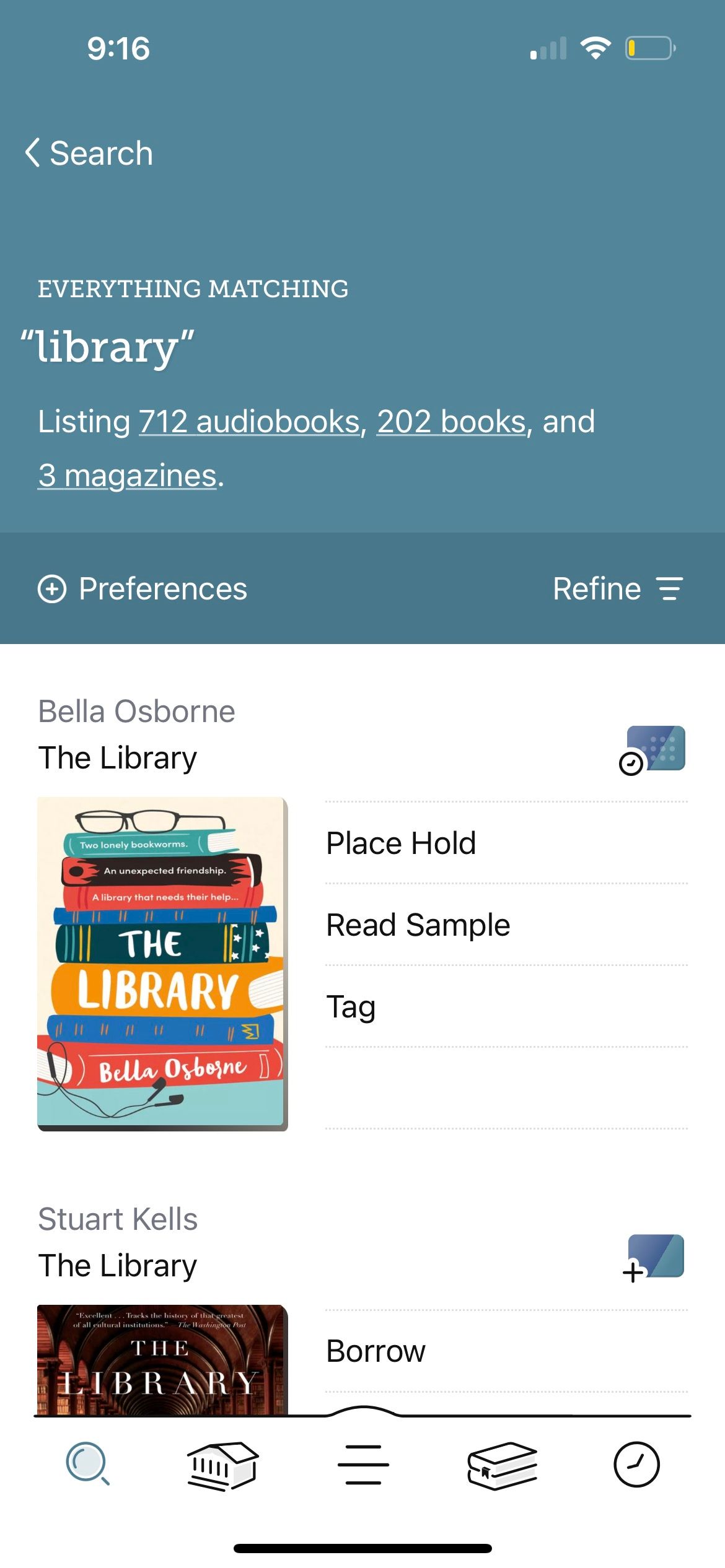 search books in libby app