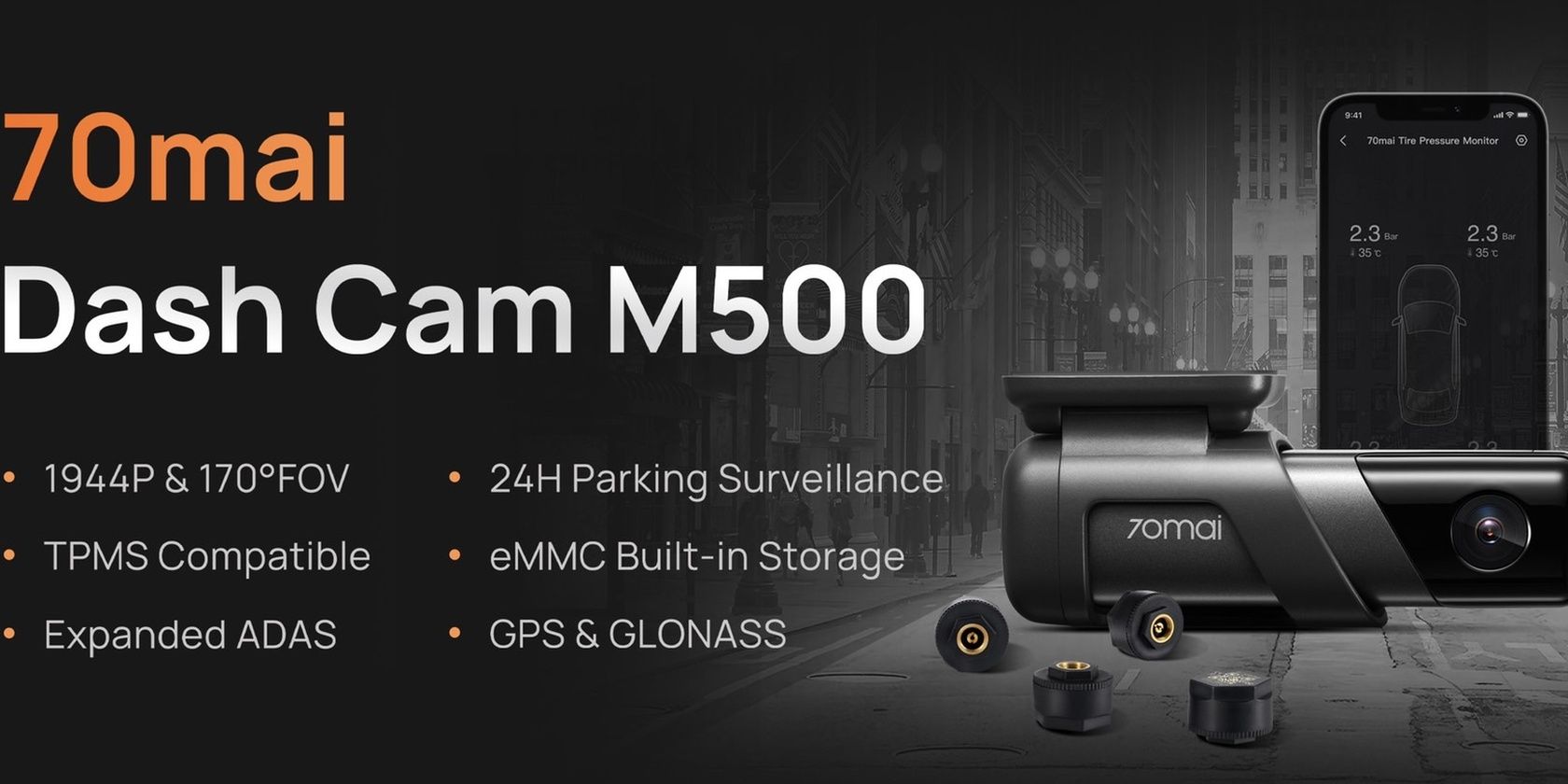 The 70mai Dashcam M500 Is the In-Car Device You've Been Waiting For