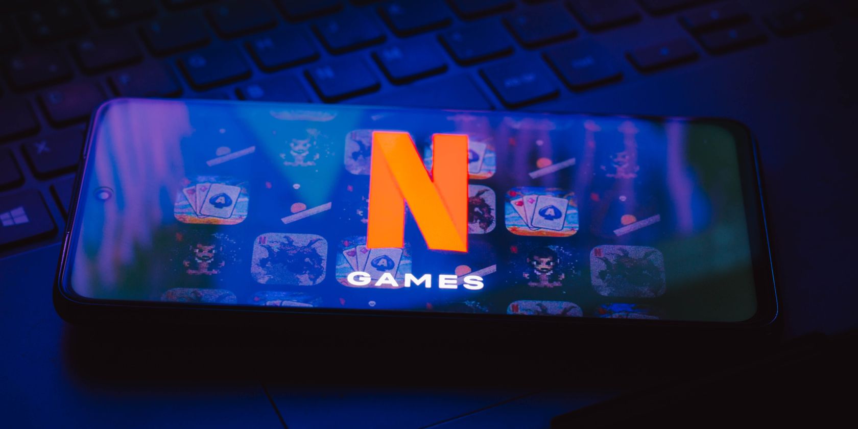 netflix games logo on phone