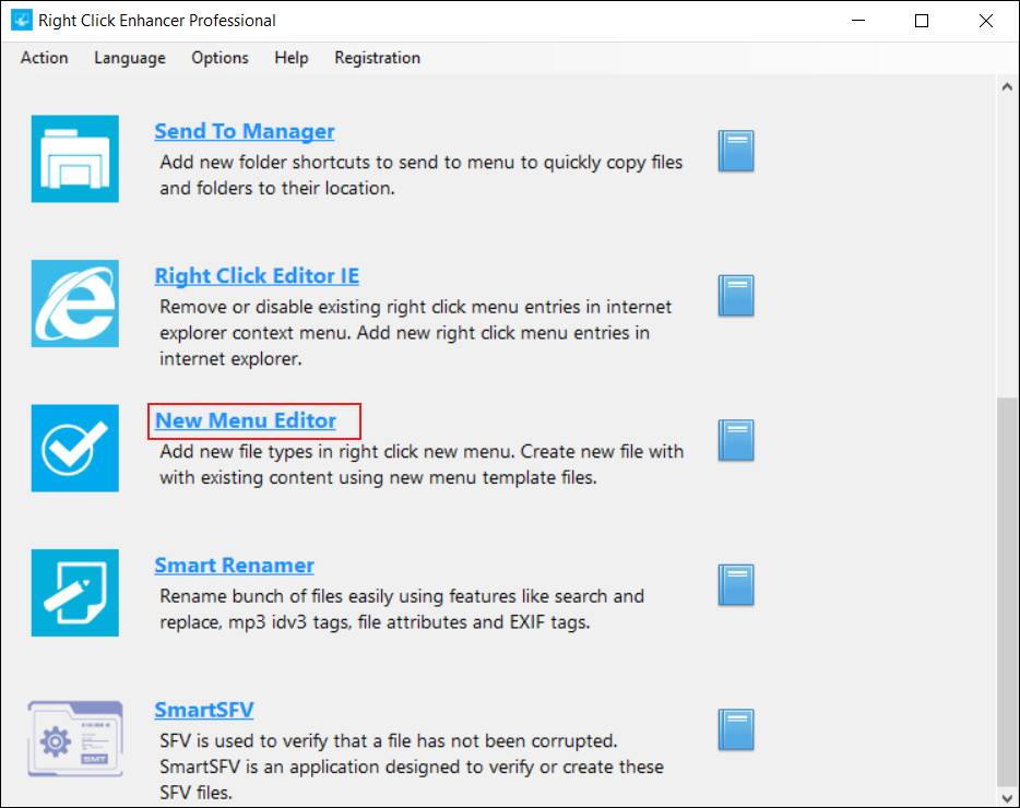 10 Best Shortcuts To Add To Your Right Click Menu image newmenueditor 10 Best Shortcuts To Add To Your Right Click Menu