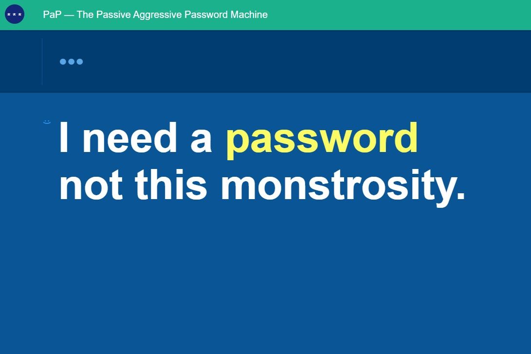 passive aggressive passwords