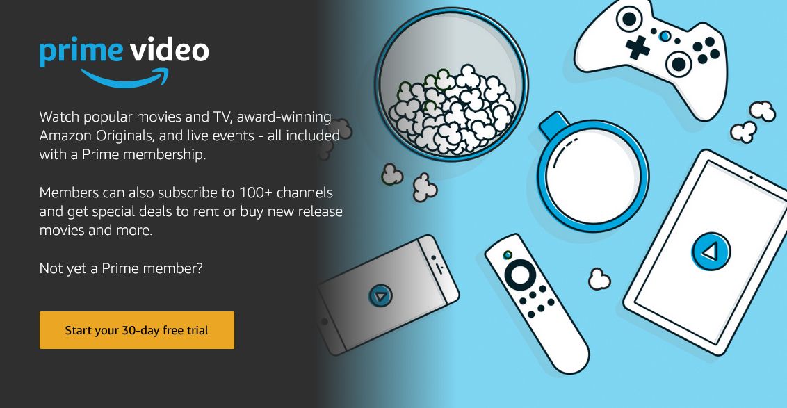 prime video sign up screen