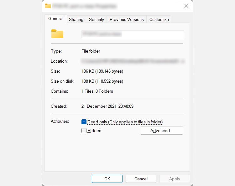 properties windows for a file in windows 11