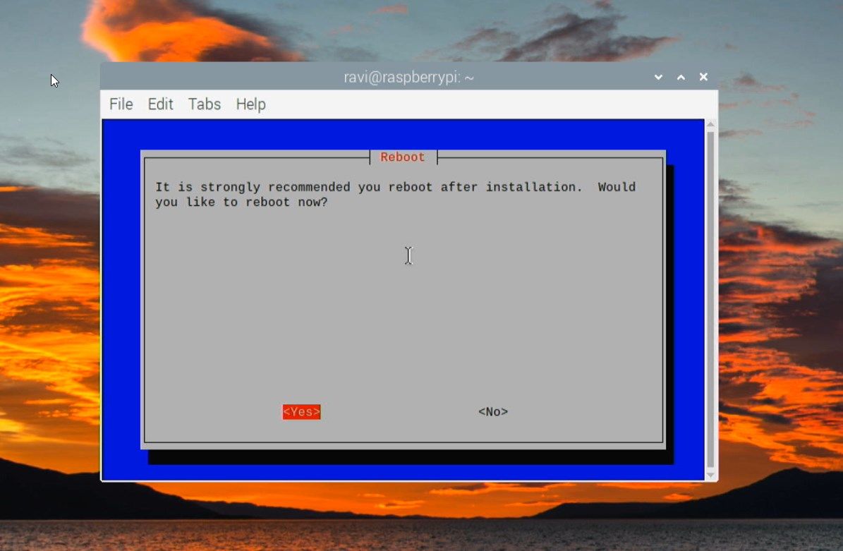 reboot raspberry pi after installing wireguard vpn