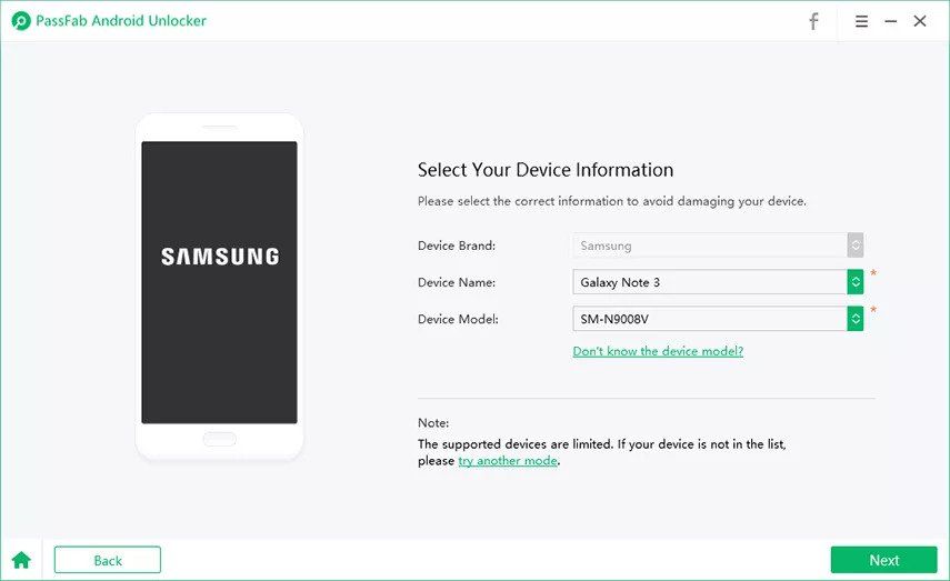 حذف قفل صفحه با PassFab