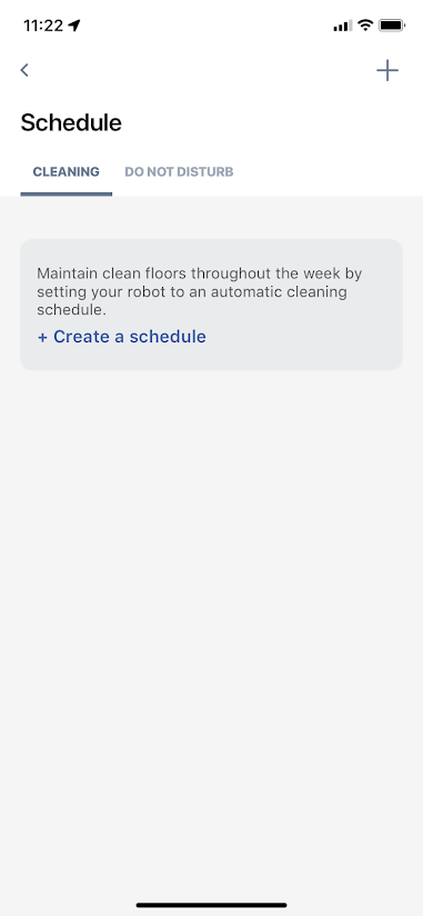 Smart vacuum app schedule