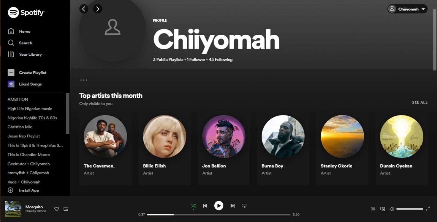 How to know your top artist on spotify