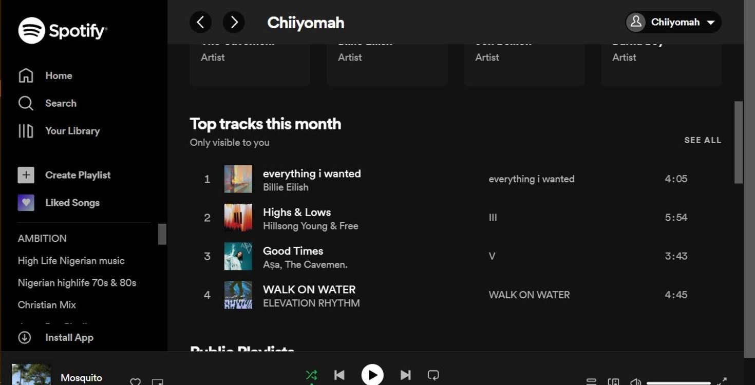 how to look at spotify stats