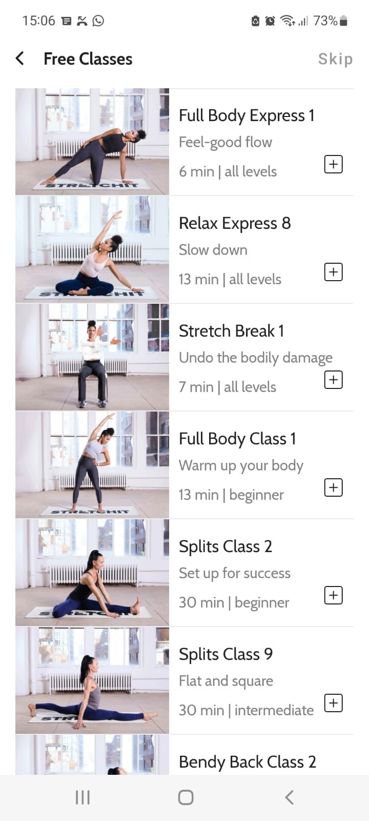 stretchit stretching app free classes