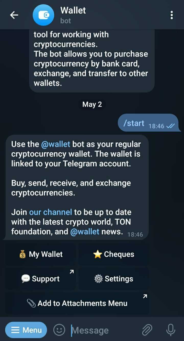 telegram bot chat screenshot