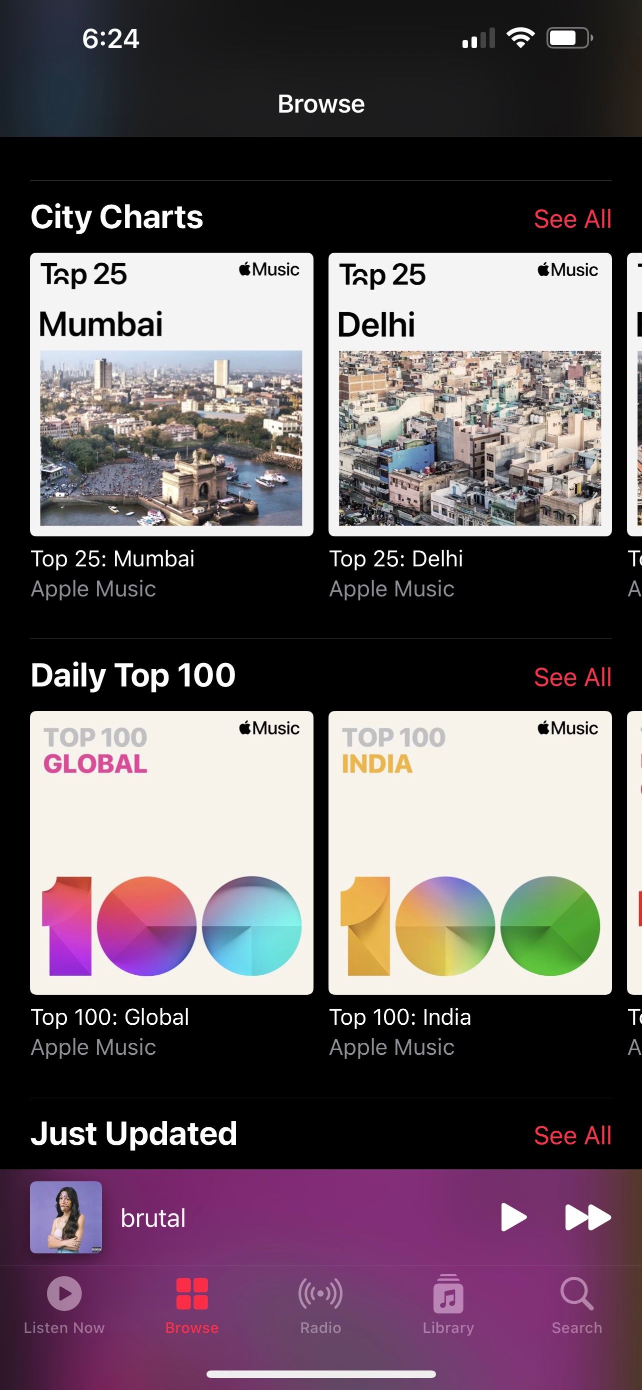 Apple Music top charts