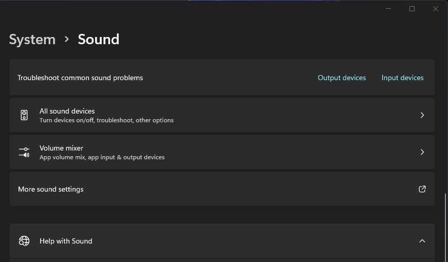 گزینه Volume mixer navigation