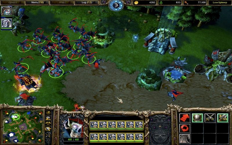 An in-game image from Warcraft 3