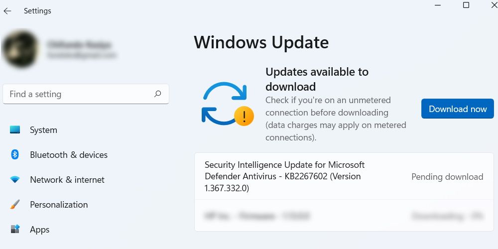 windows 11 update download window